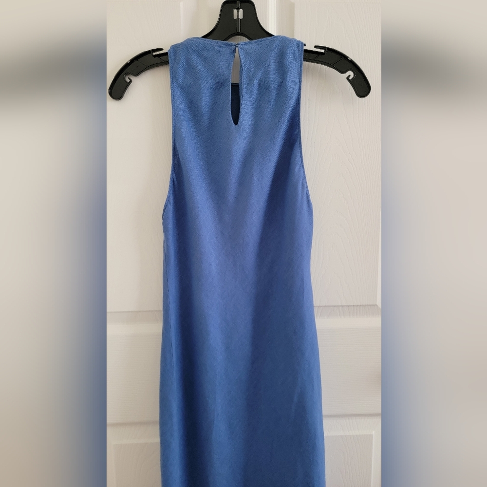 Massimo Dutti Linen Halter Dress in Indigo Blue, Size XS - Picture 11 of 15
